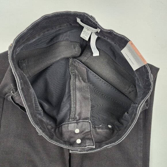 LANE BRYANT Jeans Women 14 Black Tighter Tummy High Rise Straight Leg Denim NWT - Picture 4 of 13